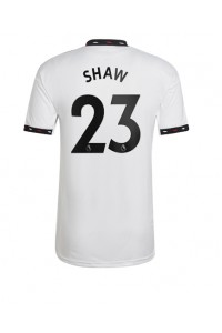 Fotbalové Dres Manchester United Luke Shaw #23 Venkovní Oblečení 2022-23 Krátký Rukáv